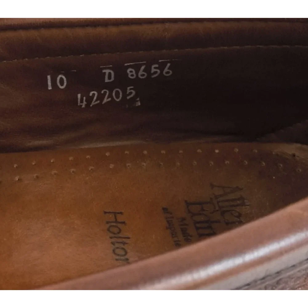 Allen Edmonds Holton Loafers Men's 10D Brown Leather Business Casual #W5237